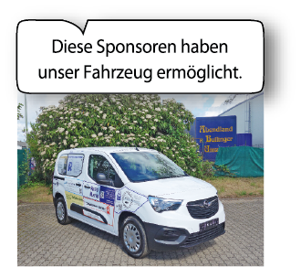 Sponsoren für unser Schulfahrzeug